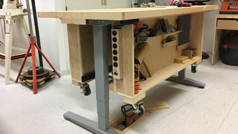 UPLIFT V2 Frame with customer built workbench