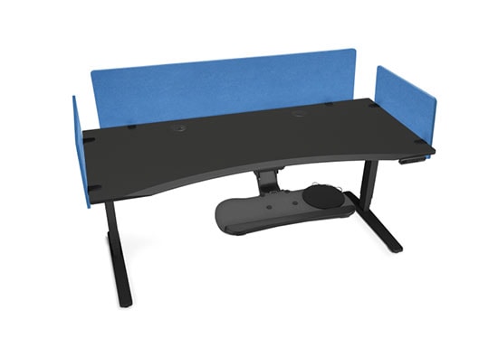 Black Eco Curve Desktop with Black Frame