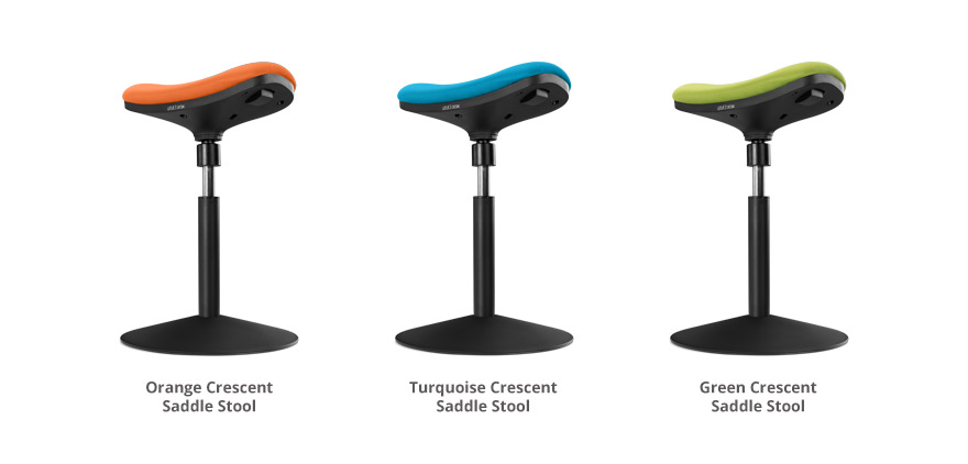 Crescent Saddle Stool by UPLIFT Desk