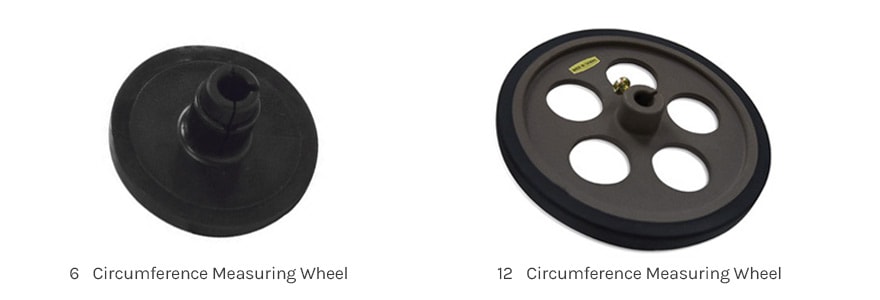 Shimpo LCD or LED Display Contact/Non-Contact Tachometer with 6'' or 12'' Measuring Wheel [DT-205LR DT-207LR]