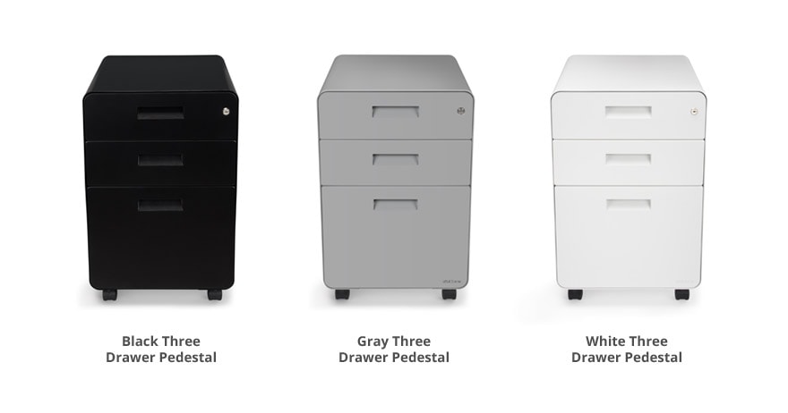 3-Drawer File Cabinet by UPLIFT Desk