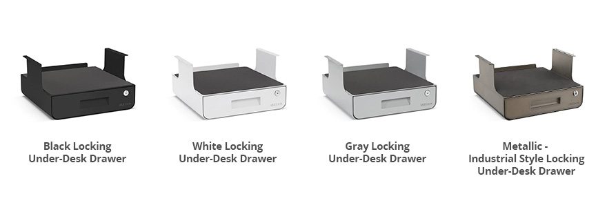 Locking Under Desk Drawer with Shelf by UPLIFT Desk