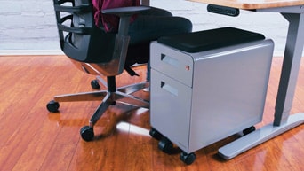 UPLIFT Narrow 2-Drawer Rolling File Cabinet Video