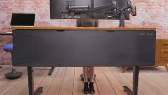UPLIFT Desk Modesty Panel with Wire Management Video