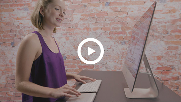 UPLIFT Adjustable Height Desk video