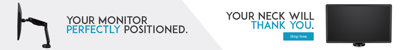 Your monitor, perfectly positioned. Shop monitor arms at Human Solution.