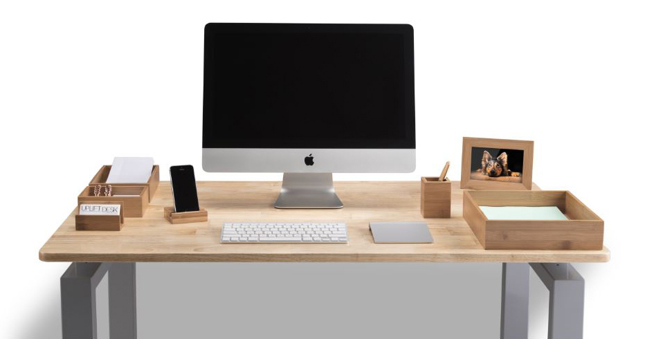 Bamboo Desk Organizer Set by UPLIFT Desk