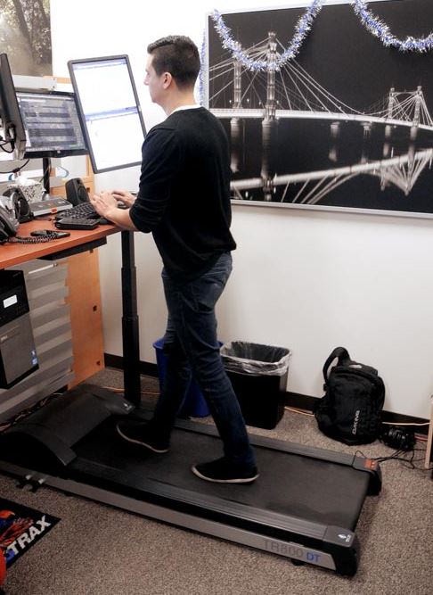 Setting up top a treadmill