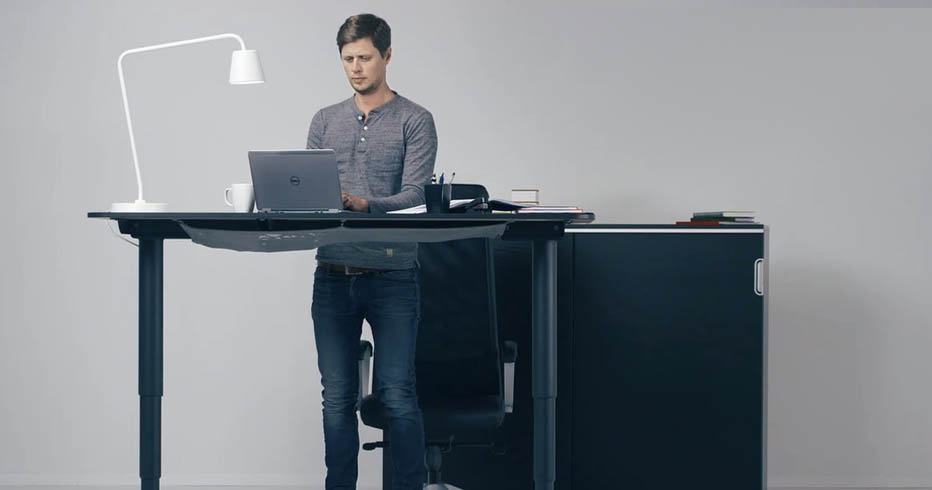 Ikea sit deals stand electric desk