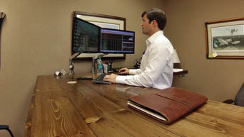 An UPLIFT solid wood corner desk lets you make the most use of space