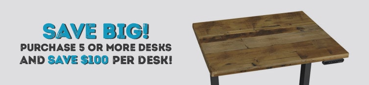 Purchase 5 or more desks from this page and instantly save $100 per desk. Shop UPLIFT desks now.
